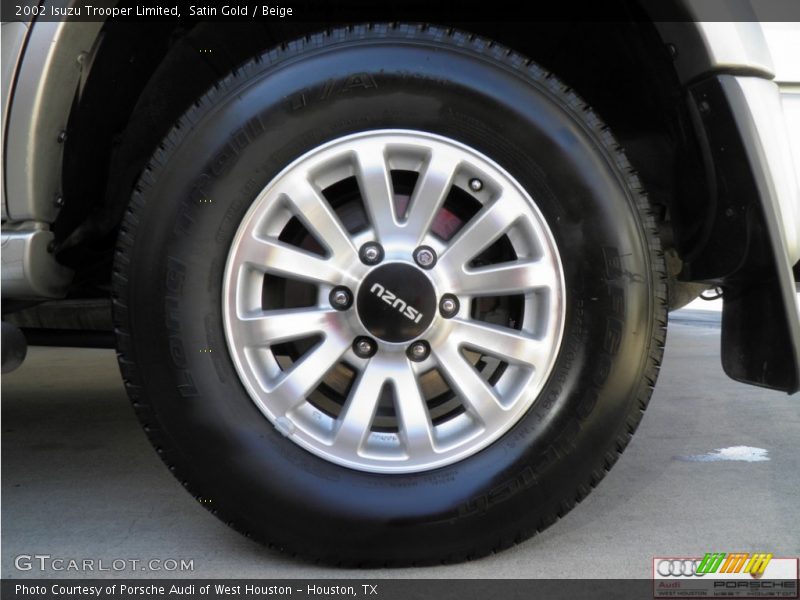 Satin Gold / Beige 2002 Isuzu Trooper Limited