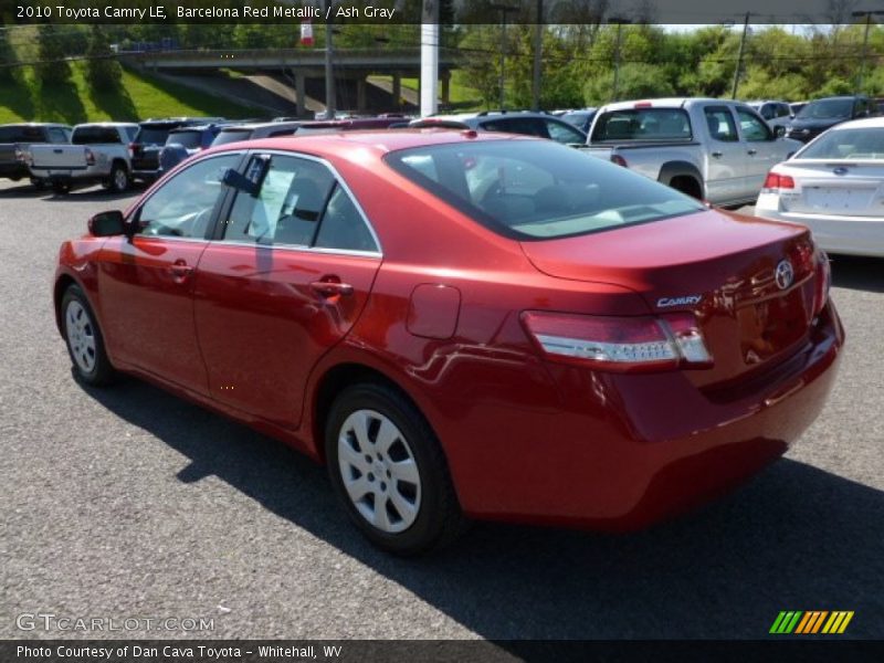 Barcelona Red Metallic / Ash Gray 2010 Toyota Camry LE