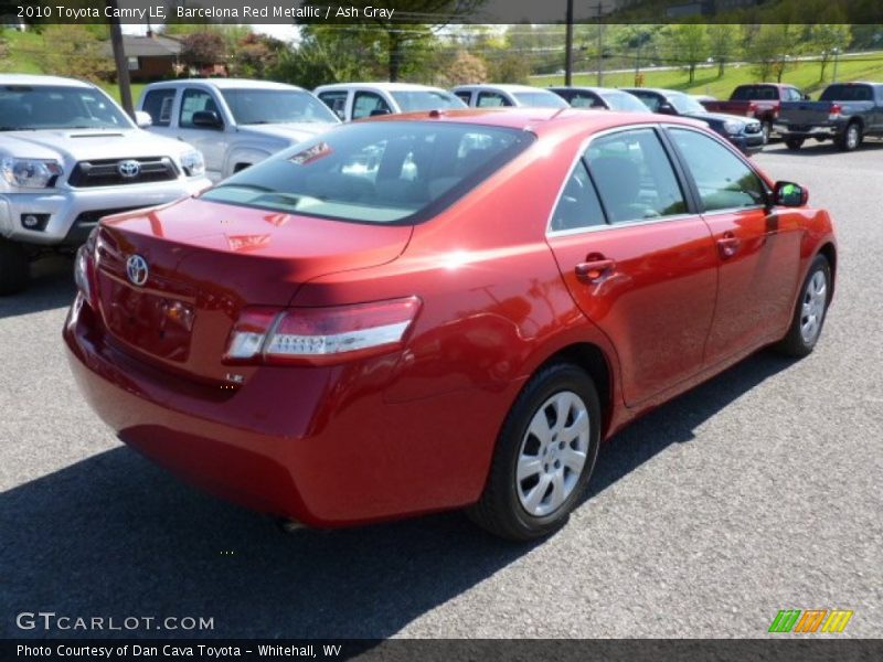 Barcelona Red Metallic / Ash Gray 2010 Toyota Camry LE