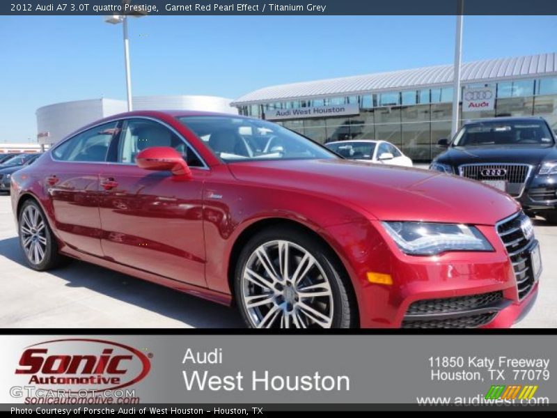 Garnet Red Pearl Effect / Titanium Grey 2012 Audi A7 3.0T quattro Prestige