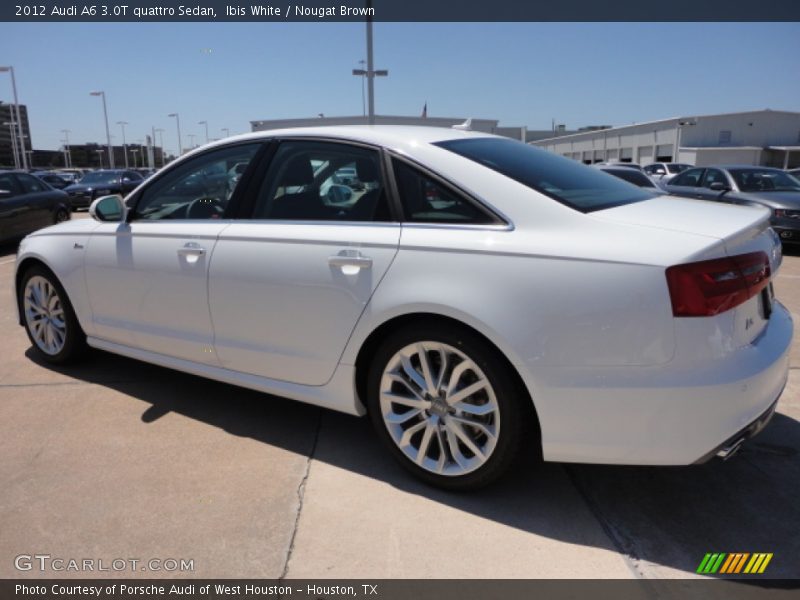 Ibis White / Nougat Brown 2012 Audi A6 3.0T quattro Sedan