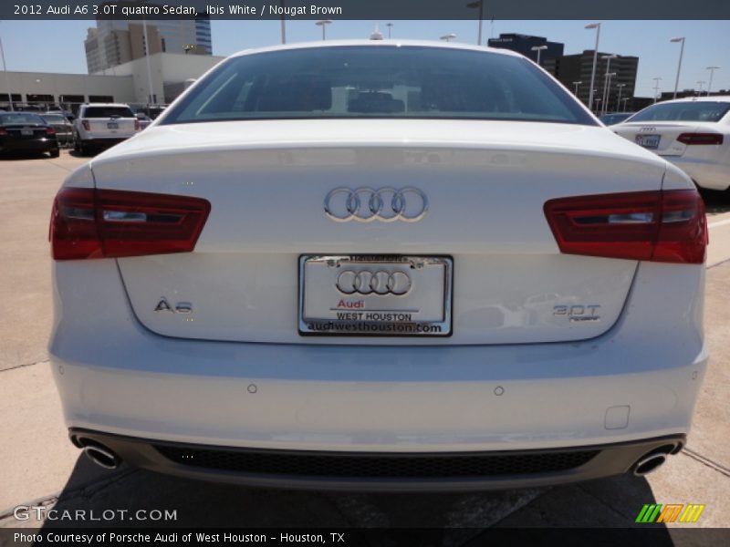 Ibis White / Nougat Brown 2012 Audi A6 3.0T quattro Sedan