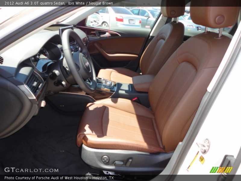 Ibis White / Nougat Brown 2012 Audi A6 3.0T quattro Sedan