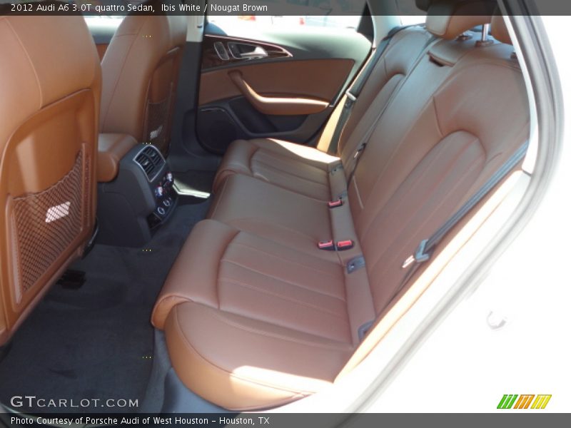 Ibis White / Nougat Brown 2012 Audi A6 3.0T quattro Sedan