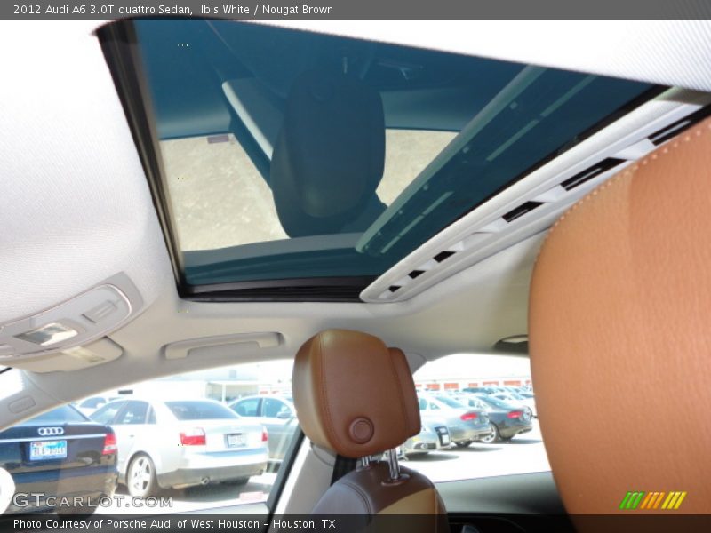 Ibis White / Nougat Brown 2012 Audi A6 3.0T quattro Sedan