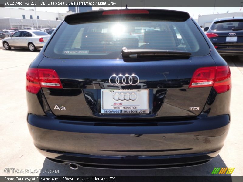 Deep Sea Blue Pearl Effect / Light Gray 2012 Audi A3 2.0 TDI