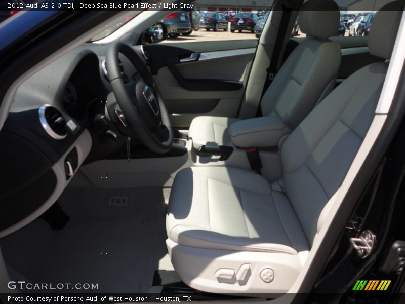 Deep Sea Blue Pearl Effect / Light Gray 2012 Audi A3 2.0 TDI