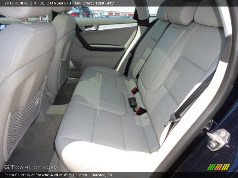 Deep Sea Blue Pearl Effect / Light Gray 2012 Audi A3 2.0 TDI