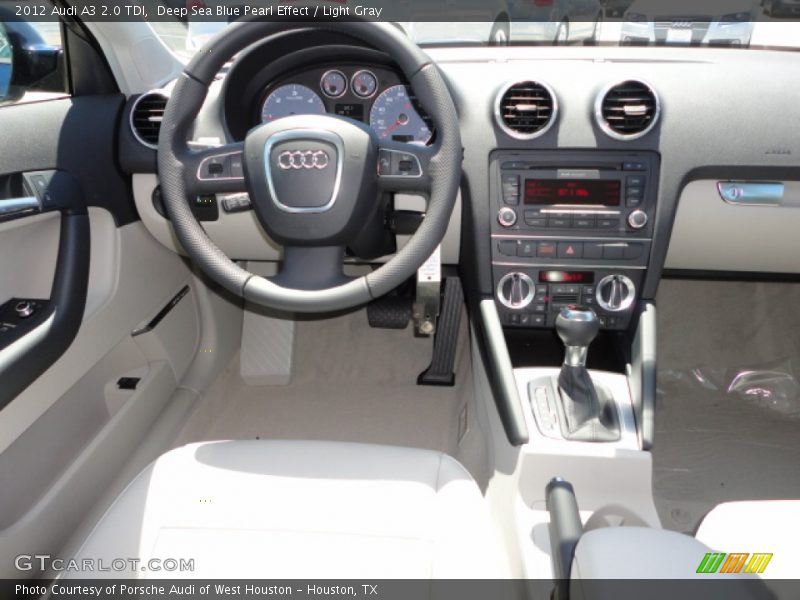Deep Sea Blue Pearl Effect / Light Gray 2012 Audi A3 2.0 TDI