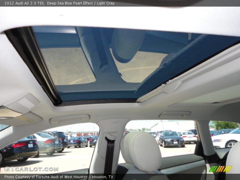 Deep Sea Blue Pearl Effect / Light Gray 2012 Audi A3 2.0 TDI