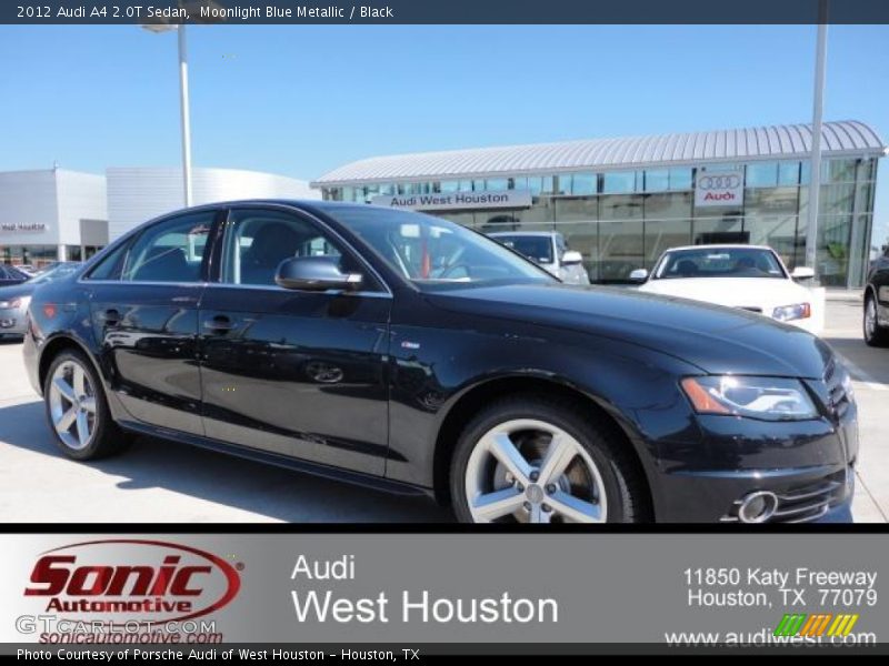 Moonlight Blue Metallic / Black 2012 Audi A4 2.0T Sedan