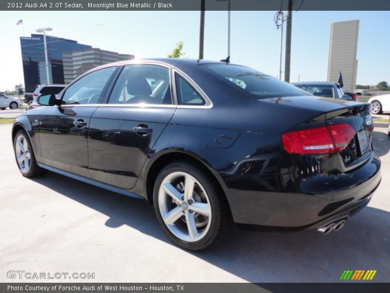 Moonlight Blue Metallic / Black 2012 Audi A4 2.0T Sedan