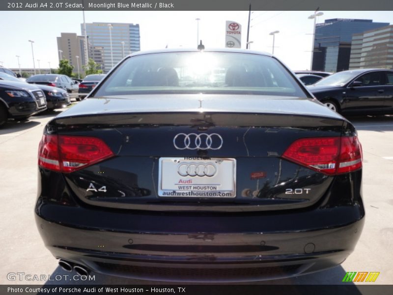 Moonlight Blue Metallic / Black 2012 Audi A4 2.0T Sedan