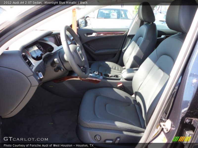 Moonlight Blue Metallic / Black 2012 Audi A4 2.0T Sedan