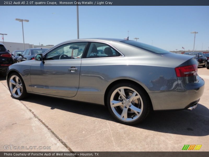 Monsoon Gray Metallic / Light Gray 2012 Audi A5 2.0T quattro Coupe