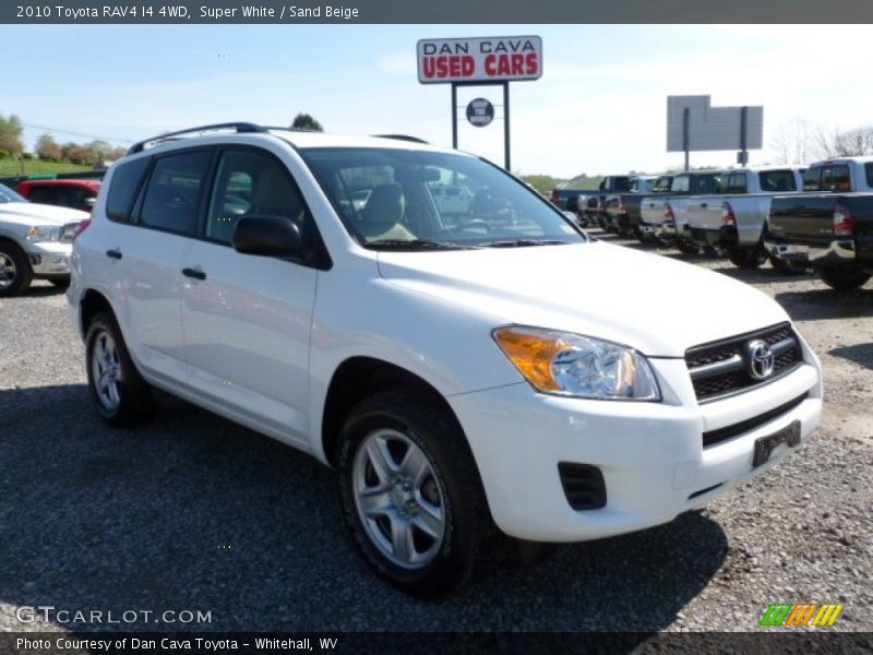 Super White / Sand Beige 2010 Toyota RAV4 I4 4WD