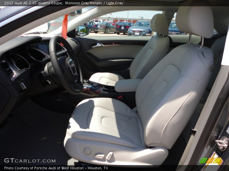 Monsoon Gray Metallic / Light Gray 2012 Audi A5 2.0T quattro Coupe
