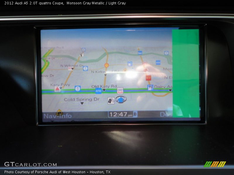 Monsoon Gray Metallic / Light Gray 2012 Audi A5 2.0T quattro Coupe