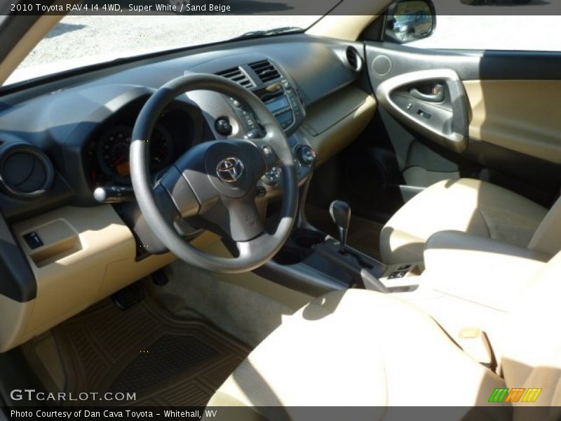 Super White / Sand Beige 2010 Toyota RAV4 I4 4WD