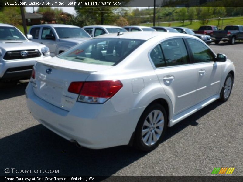 Satin White Pearl / Warm Ivory 2011 Subaru Legacy 3.6R Limited