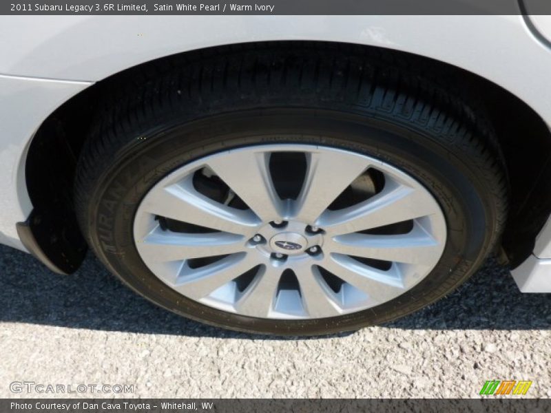 Satin White Pearl / Warm Ivory 2011 Subaru Legacy 3.6R Limited