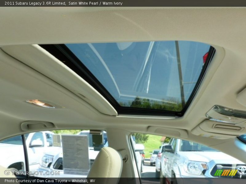 Satin White Pearl / Warm Ivory 2011 Subaru Legacy 3.6R Limited