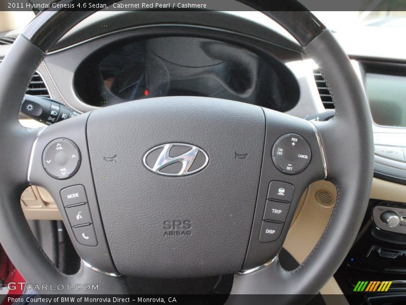 Cabernet Red Pearl / Cashmere 2011 Hyundai Genesis 4.6 Sedan