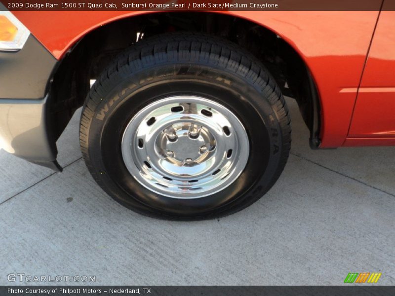 Sunburst Orange Pearl / Dark Slate/Medium Graystone 2009 Dodge Ram 1500 ST Quad Cab