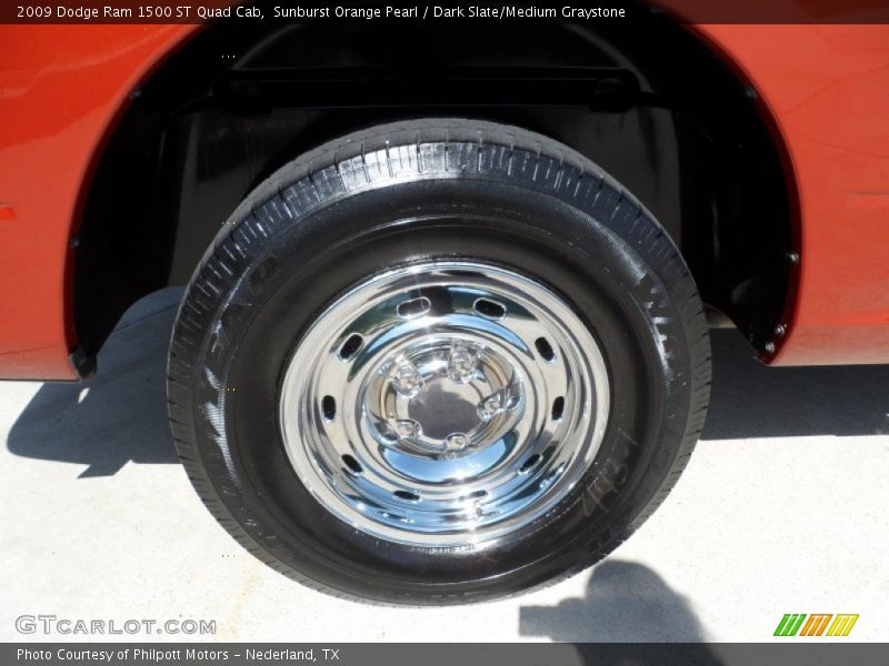 Sunburst Orange Pearl / Dark Slate/Medium Graystone 2009 Dodge Ram 1500 ST Quad Cab