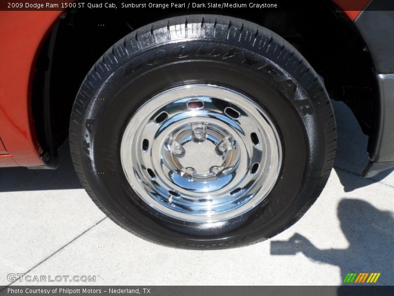 Sunburst Orange Pearl / Dark Slate/Medium Graystone 2009 Dodge Ram 1500 ST Quad Cab