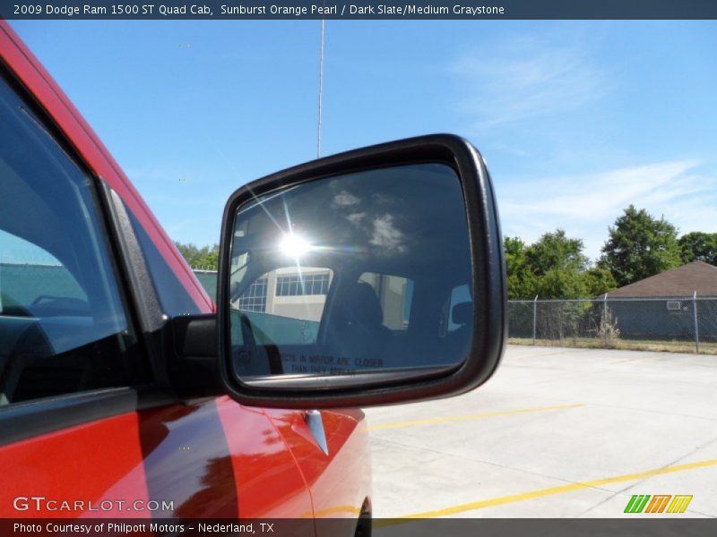 Sunburst Orange Pearl / Dark Slate/Medium Graystone 2009 Dodge Ram 1500 ST Quad Cab