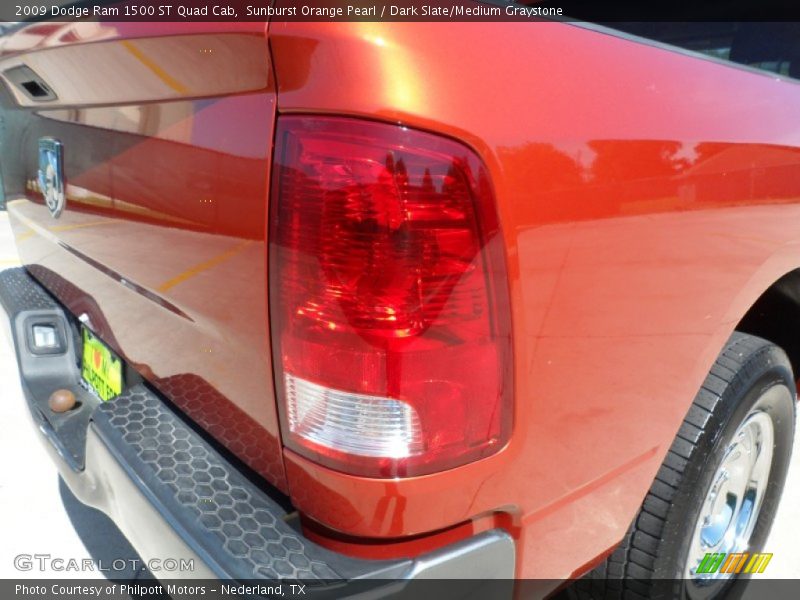Sunburst Orange Pearl / Dark Slate/Medium Graystone 2009 Dodge Ram 1500 ST Quad Cab