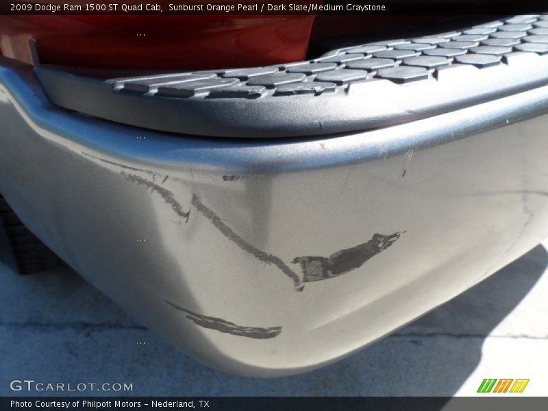 Sunburst Orange Pearl / Dark Slate/Medium Graystone 2009 Dodge Ram 1500 ST Quad Cab