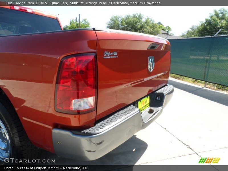 Sunburst Orange Pearl / Dark Slate/Medium Graystone 2009 Dodge Ram 1500 ST Quad Cab