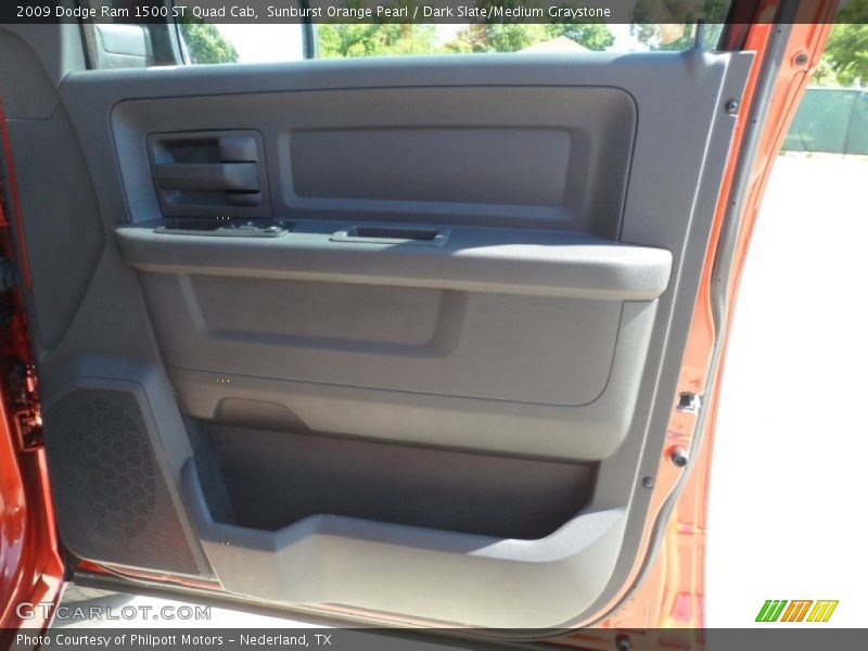 Sunburst Orange Pearl / Dark Slate/Medium Graystone 2009 Dodge Ram 1500 ST Quad Cab