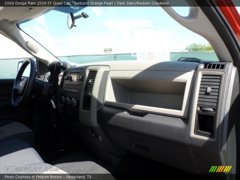 Sunburst Orange Pearl / Dark Slate/Medium Graystone 2009 Dodge Ram 1500 ST Quad Cab