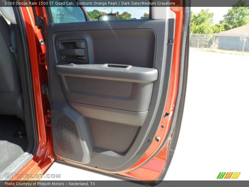 Sunburst Orange Pearl / Dark Slate/Medium Graystone 2009 Dodge Ram 1500 ST Quad Cab