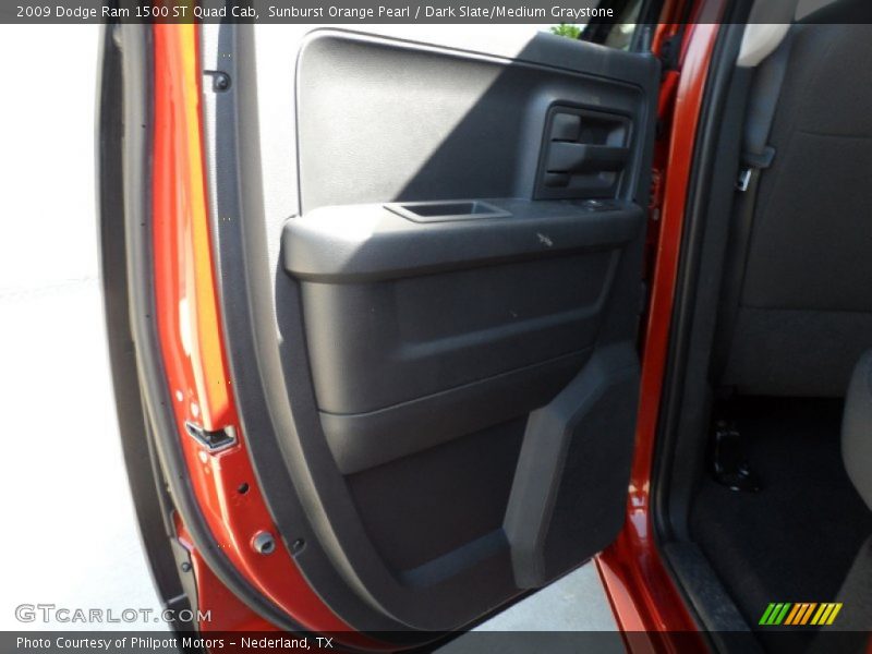 Sunburst Orange Pearl / Dark Slate/Medium Graystone 2009 Dodge Ram 1500 ST Quad Cab