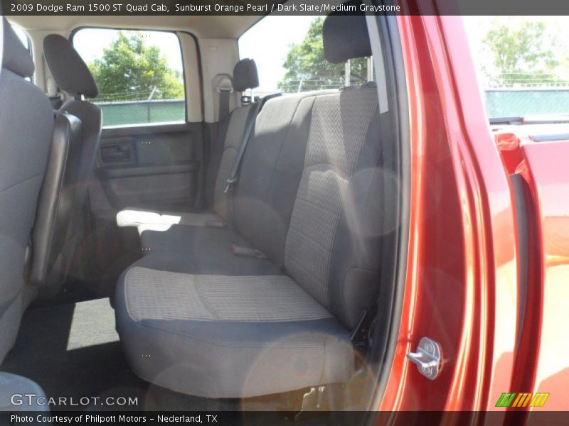 Sunburst Orange Pearl / Dark Slate/Medium Graystone 2009 Dodge Ram 1500 ST Quad Cab
