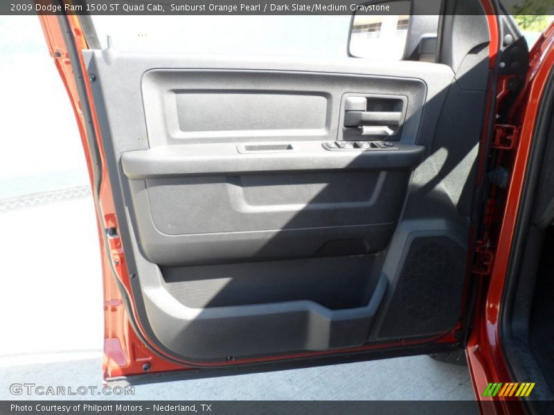 Sunburst Orange Pearl / Dark Slate/Medium Graystone 2009 Dodge Ram 1500 ST Quad Cab