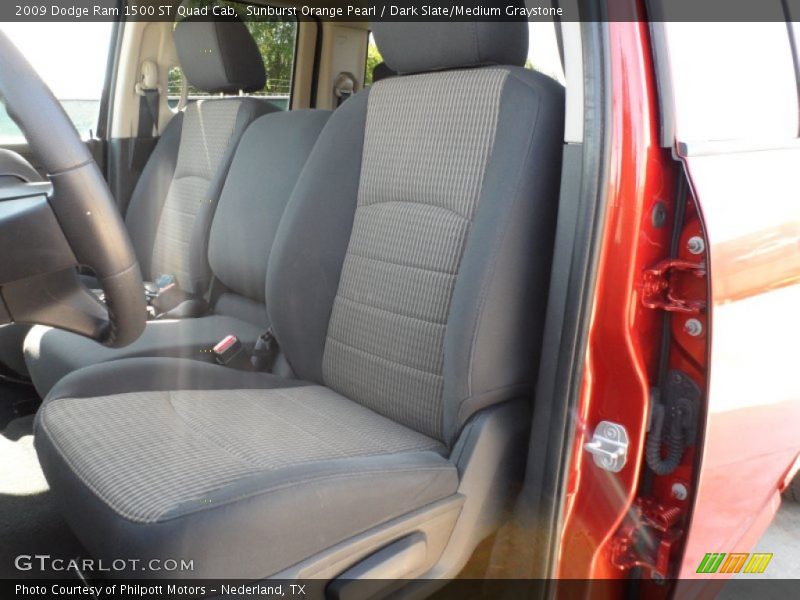 Sunburst Orange Pearl / Dark Slate/Medium Graystone 2009 Dodge Ram 1500 ST Quad Cab