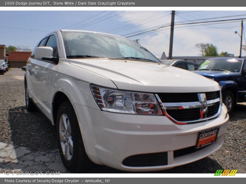 Stone White / Dark Slate Gray/Light Graystone 2009 Dodge Journey SXT
