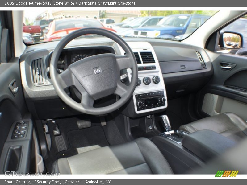 Stone White / Dark Slate Gray/Light Graystone 2009 Dodge Journey SXT