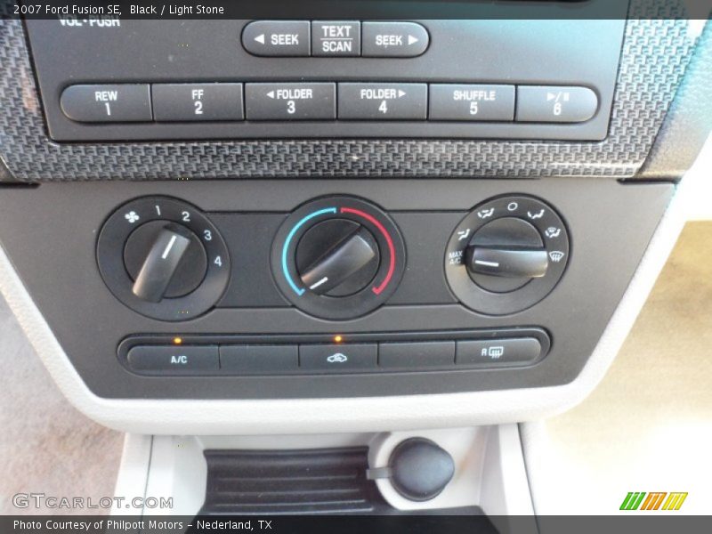 Black / Light Stone 2007 Ford Fusion SE