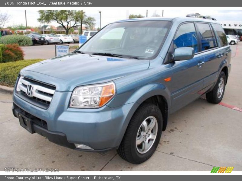 Steel Blue Metallic / Gray 2006 Honda Pilot EX-L