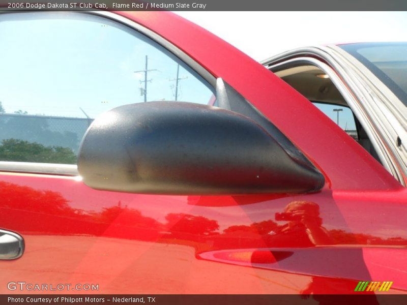Flame Red / Medium Slate Gray 2006 Dodge Dakota ST Club Cab