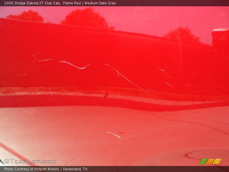 Flame Red / Medium Slate Gray 2006 Dodge Dakota ST Club Cab