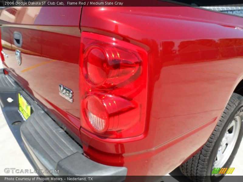 Flame Red / Medium Slate Gray 2006 Dodge Dakota ST Club Cab