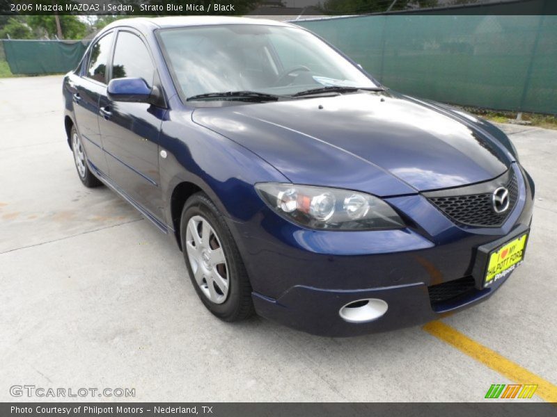 Strato Blue Mica / Black 2006 Mazda MAZDA3 i Sedan