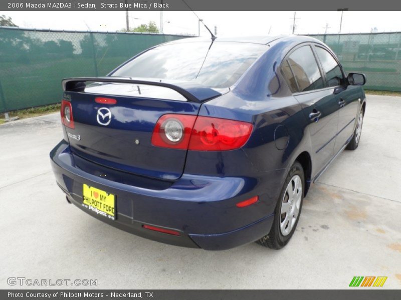 Strato Blue Mica / Black 2006 Mazda MAZDA3 i Sedan